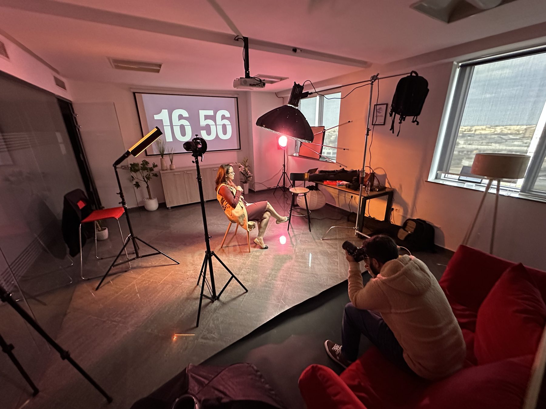 Interview filmée au Light Zone Studio de WorkZone